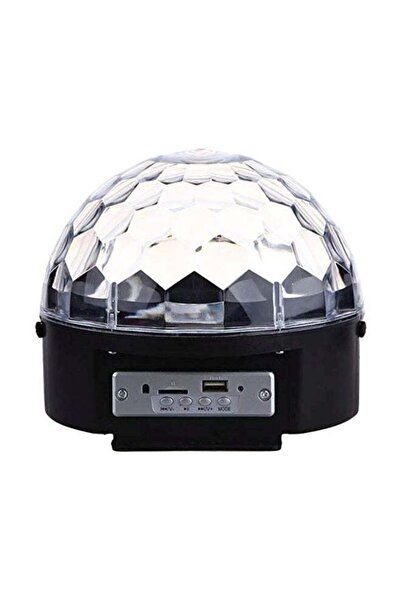 CRONY كرة كريستال سحرية LED مضيئة باللون الأسود/الشفاف 183x183x154 مم