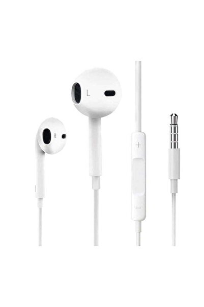 Margoun سماعة أذن ستيريو مع ميكروفون باللون الأبيض