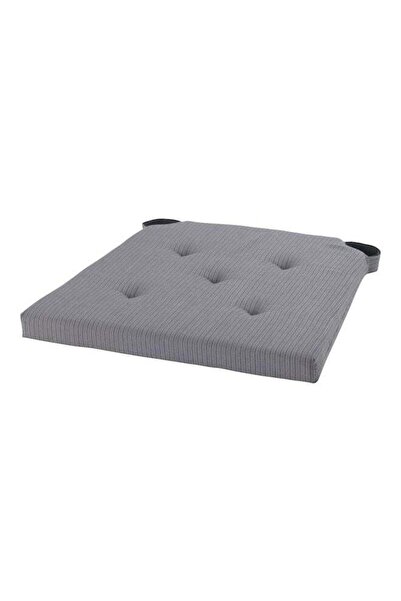 Generic Solid Chair Pad Grey 35x40x4cm