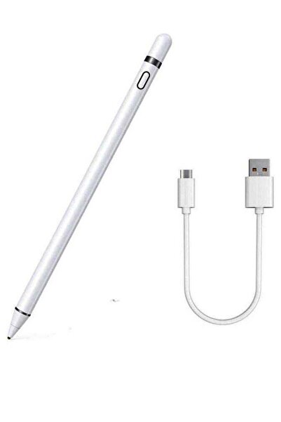 Generic iPad Stylus Pen with a fine tip of 1.2 mm white