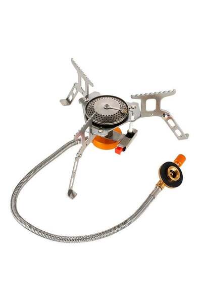 Generic Stainless Steel Folding Camping Gas Stove Y6329