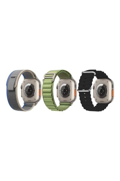 Margoun 3Pack for Apple Watch Band 49mm 45mm 44mm 42mm Alpine Loop Band, Trai...