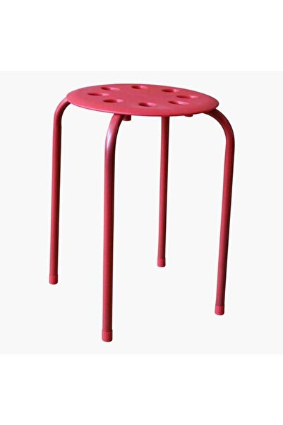 Home Box Zeus Stool Dark Red 39x39x63.5cm