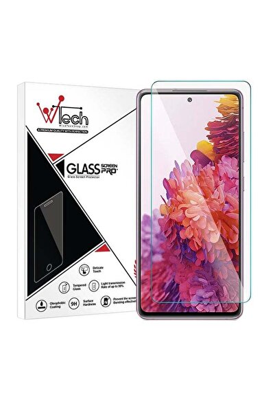 Wtech واقي شاشة عالي الجودة مقوى 9H 2.5 D Edge مزود بفتحة لهاتف Samsung Galaxy S20 FE (F