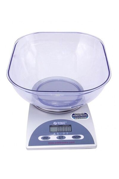 Orbit ميزان مطبخ إلكتروني فضي/أسود/شفاف