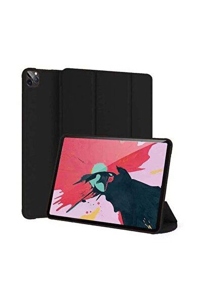 Margoun غطاء حماية ذكي من الجلد مع حامل لجهاز iPad Pro مقاس 12.9 بوصة (2020) الجيل الرابع، أسود