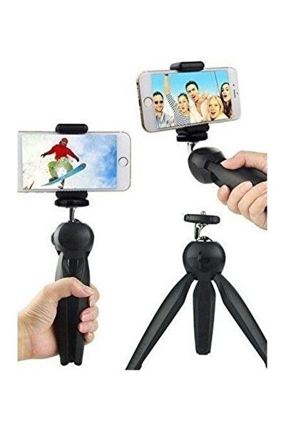 Yunteng حامل ثلاثي القوائم صغير باللون الأسود