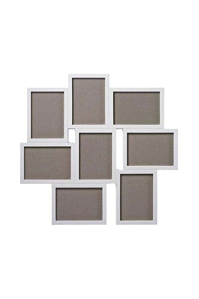 Generic إطار فاكسبو كولاج أبيض من 8 صور، 58×55 سم
