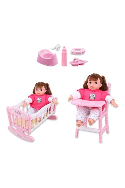 Basmah مجموعة لعب دمية بيبي دول من 8 قطع مقاس 14 بوصة