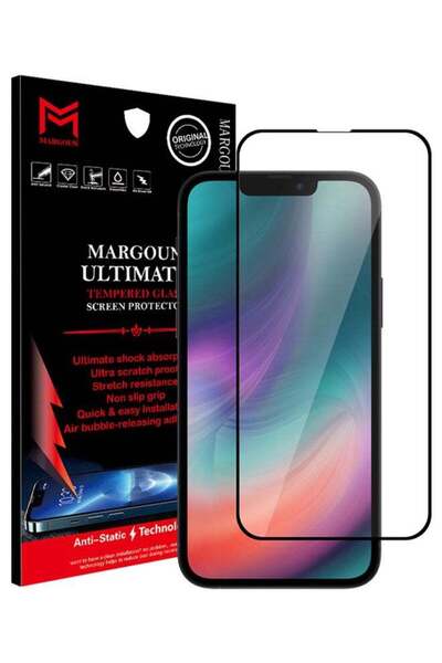 Margoun واقي شاشة ثلاثي الأبعاد من الزجاج المقوى لهاتف Apple iPhone 13 Pro/13...
