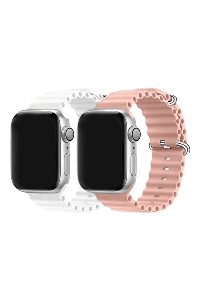Margoun عبوة من قطعتين لساعة Apple Watch Ocean Band 49 مم و45 مم و44 مم و42 م...