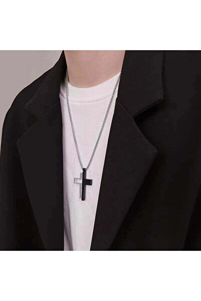 Pursehuit Colier bărbătesc, argint, din oțel inoxidabil, suflat cu aur de 18k...