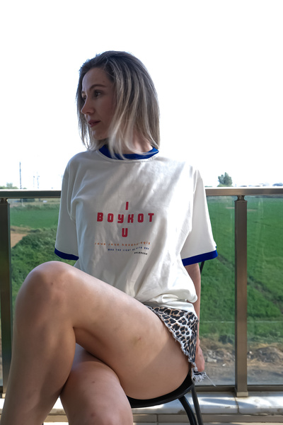 melongeneco Boykot tişört slim fit boykot t-shirt