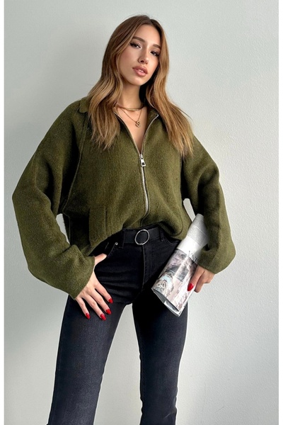 fujya Fermuarlı Oversize Bogıe Hırka