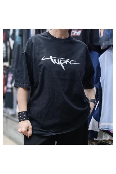 galaxy boutique Tupac Oversize Washable Fabric T-Shirt
