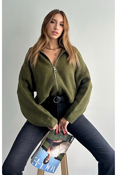 fujya Zippered Oversize Bogie Cardigan