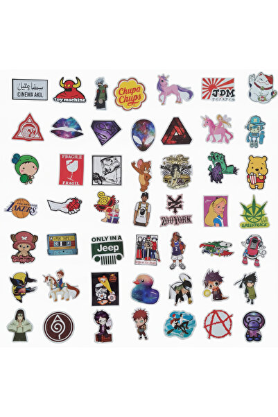 Otto Common مجموعة ملصقات (50 قطعة) - ملصقات فينيل برسوم كرتونية وأنيمي وشعار...