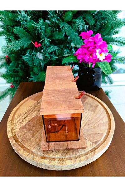 Madame Coco Geraldin Spice Rack 3 Pcs Amber 300 ml