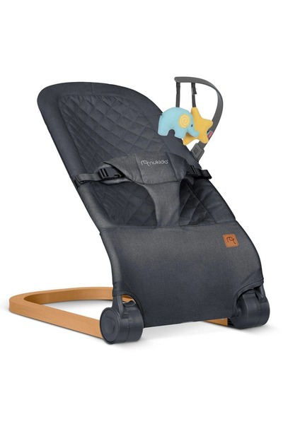 NUKIDO Balansoar bebelusi, cadru metalic, material textil, pozitie sigura, er...