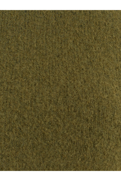 Dilvin 10651 Crew Neck Soft Textured Short Sleeve Knitwear Sweater-Khaki