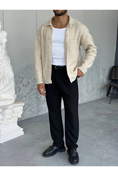 OKSHEN Men's Buttoned Knitwear Cardigan