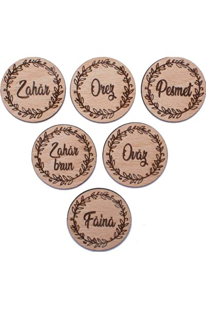 OEM Accesoriu Organizare Personalizat HH1560 Ingrediente din lemn 5x5 cm