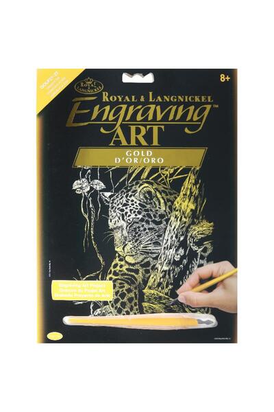Royal&Langnickel فن النقش الذهبي للنمر على الشجرة