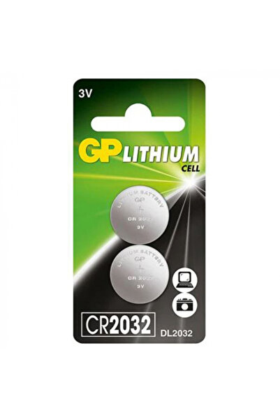 GP Blister 2 buc baterii monede, GP, Litiu, CR2032