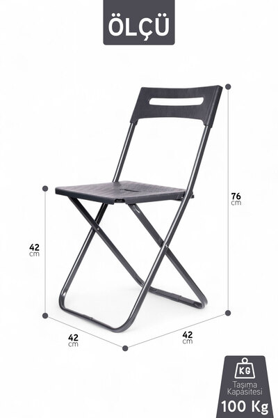 İronika Safran Katlanabilir Metal Gövdeli Sandalye Katlanır Mutfak Bahçe Kamp Sandalyesi Krem 4 Adet