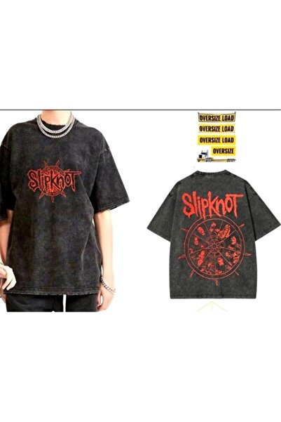 galaxyboutique oversized Slipknot Πλενόμενο μπλουζάκι