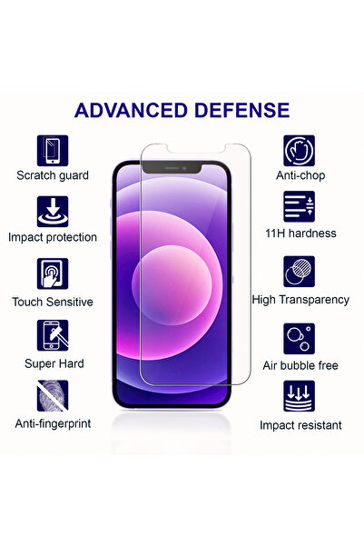 PRIMEEIGHT [3PCS] iPhone 11 Pro Max Screen Protector 6.5 Inch Display - Ultra Thin 9H Hardness Tempered Glass