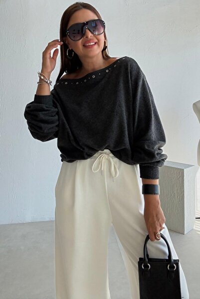 ELVAN TOLON Füme Zımbalı Triko