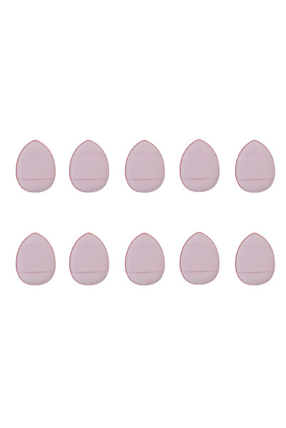 Choice7 10 وردي في حقيبة 5/10 قطع صغيرة من إسفنجة الإصبع لكريم الأساس والبودرة ووسادة هوائية صغيرة وكونسيلر للوجه BB