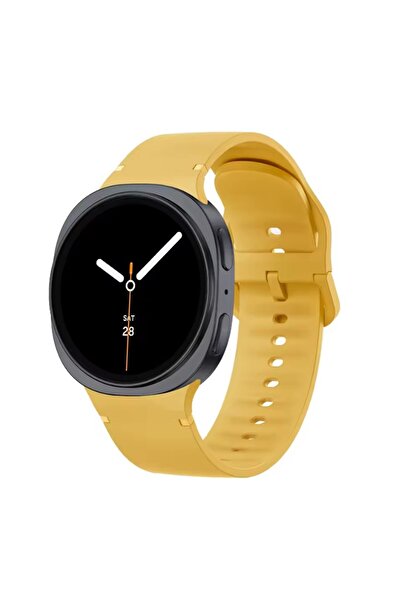 REDz Accessories Curea sport simplă, Samsung Galaxy Watch 8 / Watch 8 Classic, reglabilă, silicon, galbenă