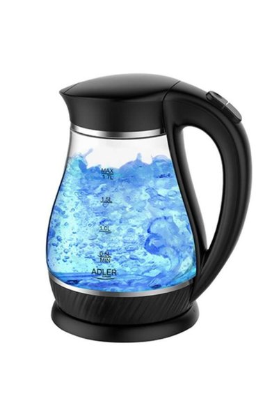 adler Fierbător electric AD 1274, 2200 W, 1,7 L (Negru)