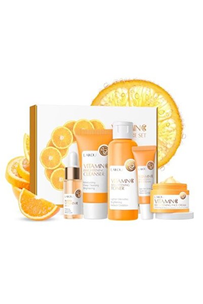 LAIKOU مجموعة العناية بالبشرة وفيتامين سي ومجموعات هدايا الجمال للنساء