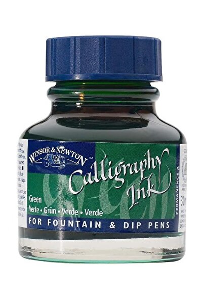 Winsor and Newton حبر قلم الخط الأخضر