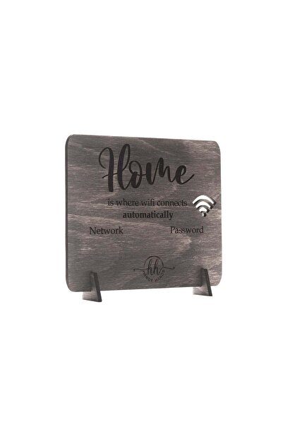 OEM Wooden Wifi Connection Sign HH980 Personalized 16x13 cm