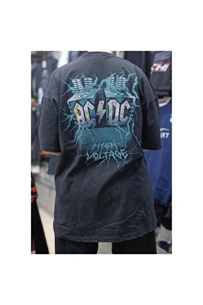 galaxyboutique Μπλουζάκι AC/DC oversized Washable