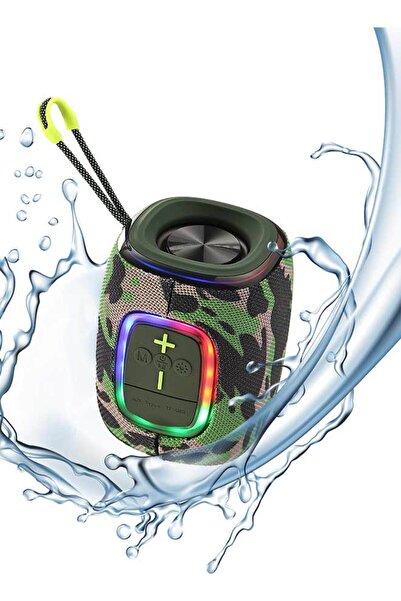 Lawazim Waterproof Bluetooth Speaker 7W - Portable Wireless Speaker with LED Lights USB TF FM