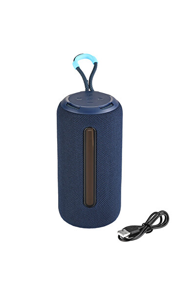 Lawazim مكبر صوت بلوتوث 5 وات - مكبر صوت لاسلكي محمول مع أضواء LED TWS USB TF FM