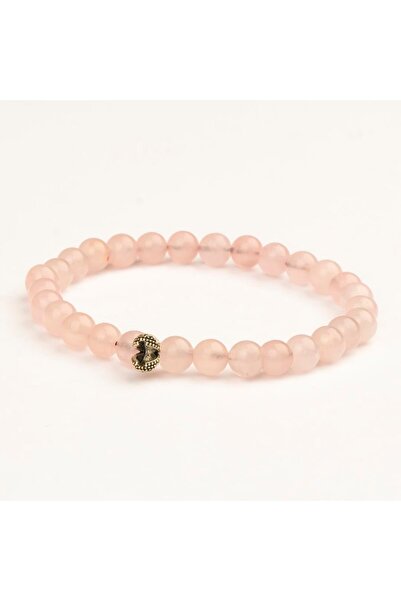 Mitr سوار من حجر الكوارتز الوردي الطبيعي (6 مم) - لمسة فينوس