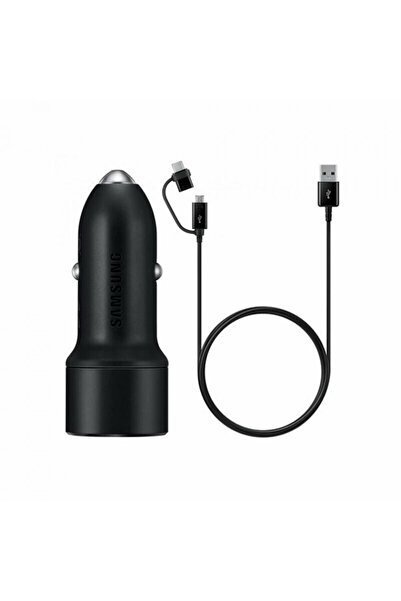 Samsung Зарядно за кола 2xUSB, 15W, 2A + Type-C кабел - (EP-L1100WBEGEU) - Че...