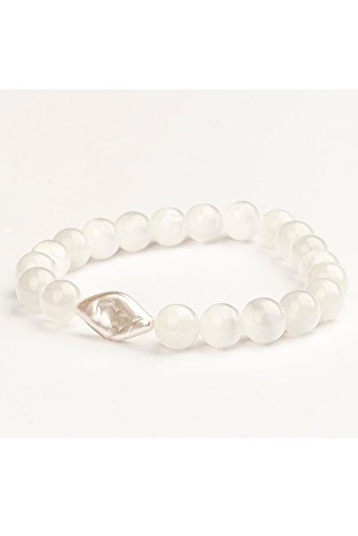 Mitr سوار من حجر السيلينيت الطبيعي (8 مم) - مرآة العقل