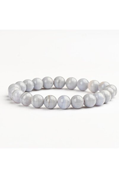 Mitr سوار من حجر الكالسيدون الطبيعي (8 مم) - حجر السكينة