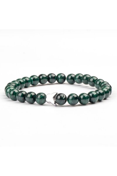 Mitr Malachite Natural Stone Bracelet (6 mm) – Armor of the Soul