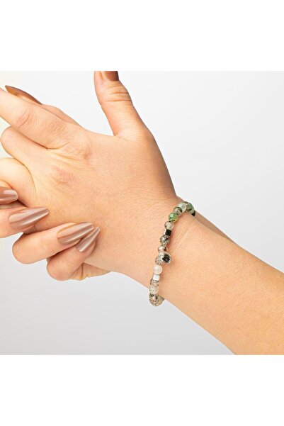 Mitr Chrysocolla Natural Stone Bracelet (6 mm) – Emotional Shield