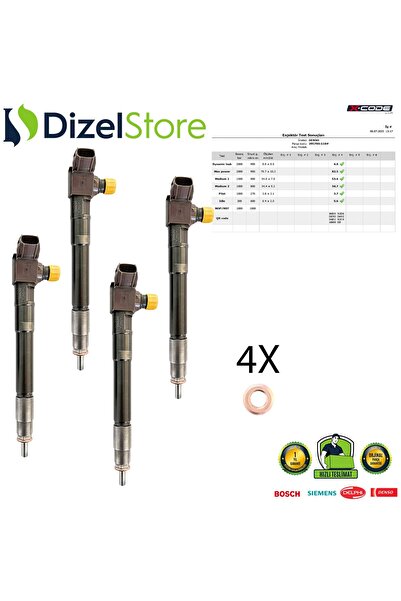 DENSO 4X 1465A626 Mitsubishi L200 2.2 Dizel Euro 6 Enjektör 295700-1100