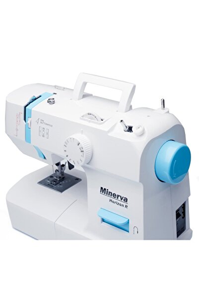 Minerva Masina de cusut electromecanica Horizon R, 13 programe, 700 imp/min, 70W, Alb/Albastru
