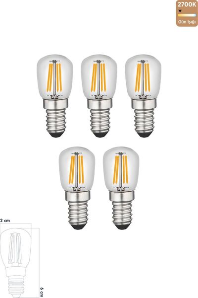 Proelist Led Rustik Ampul E14 C7 Ampul 2W 2700K Gün Işığı ERD-69